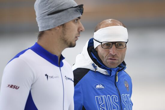 Training session by Russian ice skating team