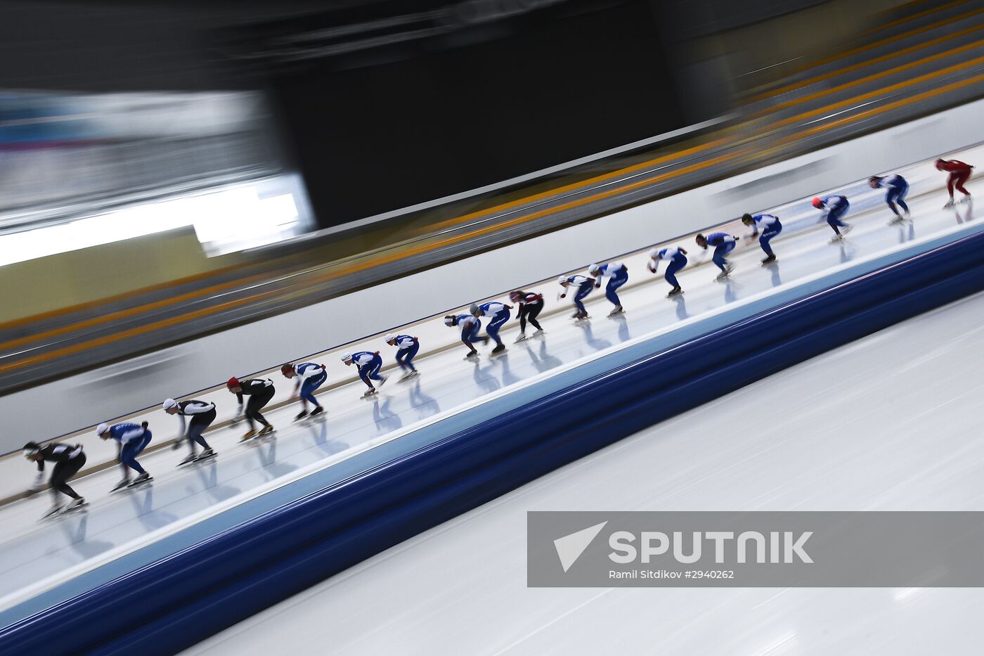 Training session by Russian ice skating team