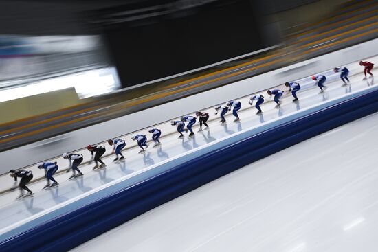 Training session by Russian ice skating team