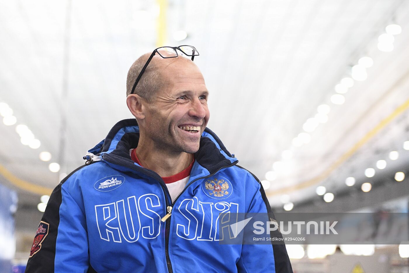 Training session by Russian ice skating team
