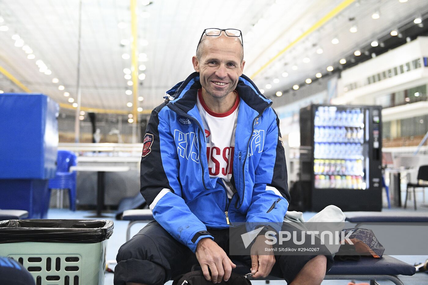 Training session by Russian ice skating team
