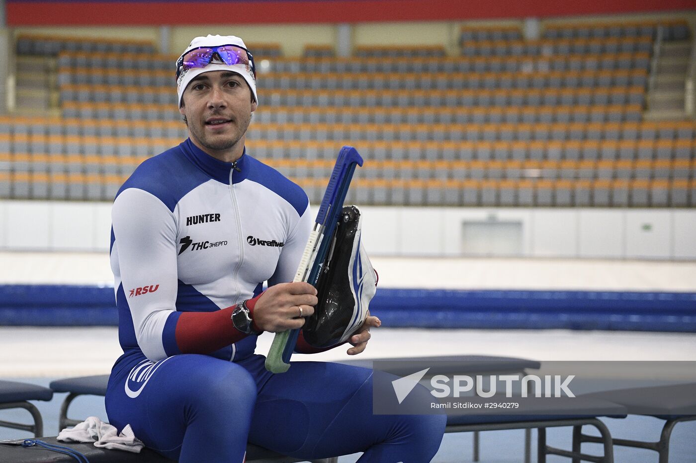 Training session by Russian ice skating team