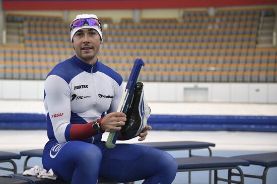 Training session by Russian ice skating team