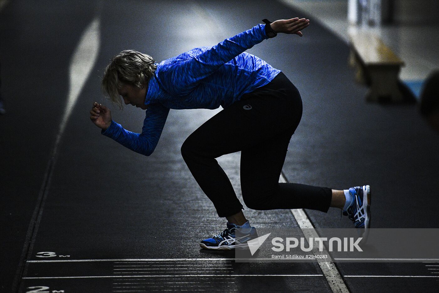 Training session by Russian ice skating team