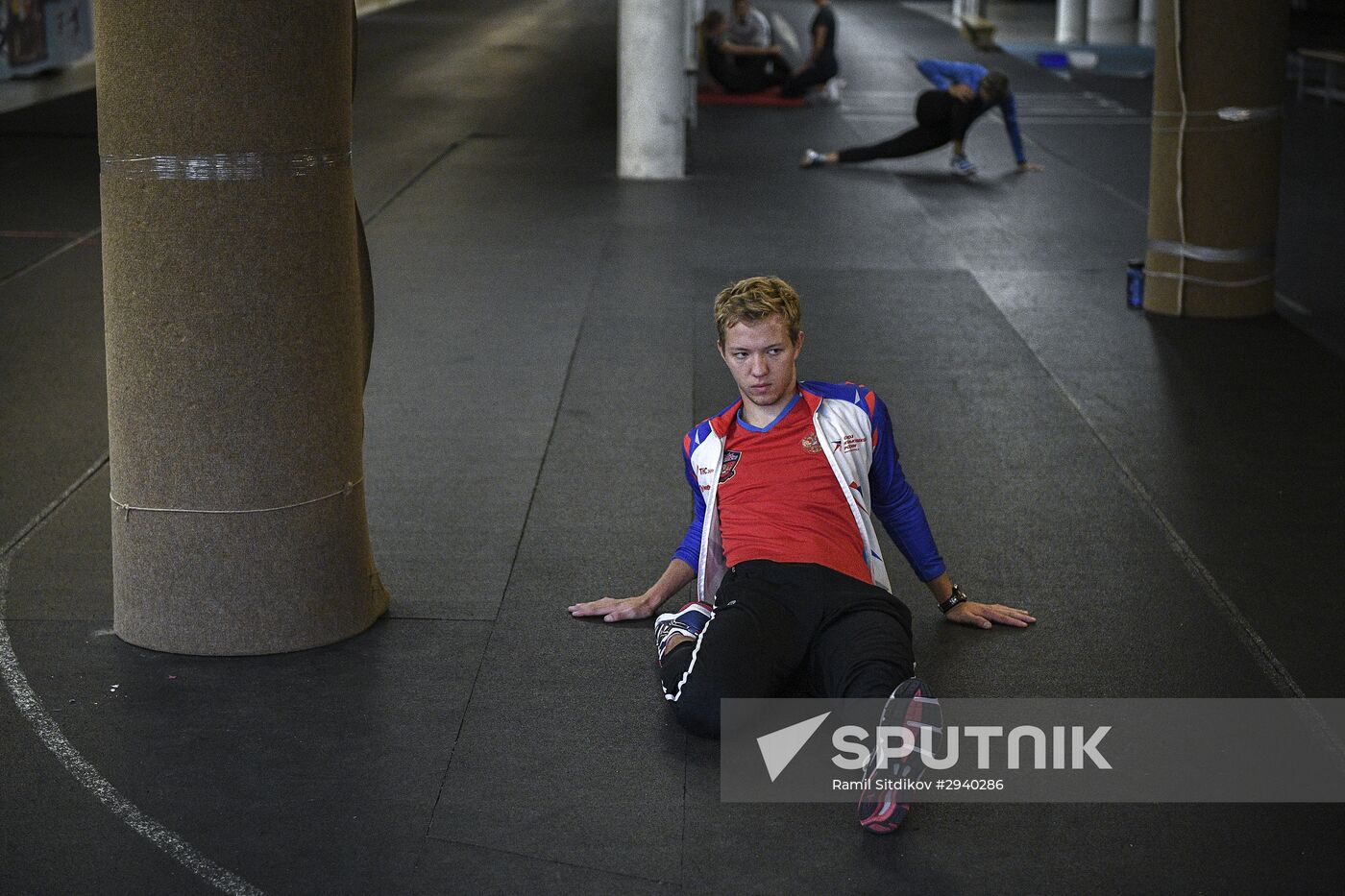 Training session by Russian ice skating team