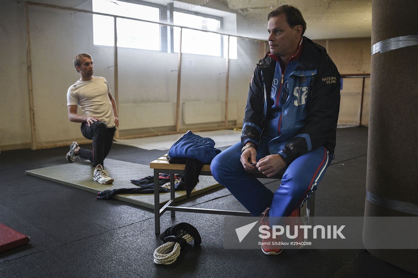 Training session by Russian ice skating team