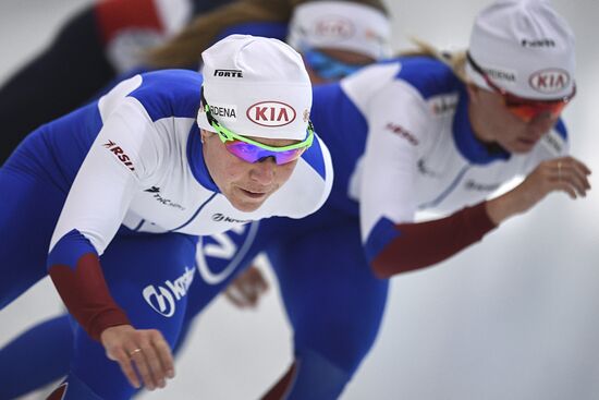 Training session by Russian ice skating team