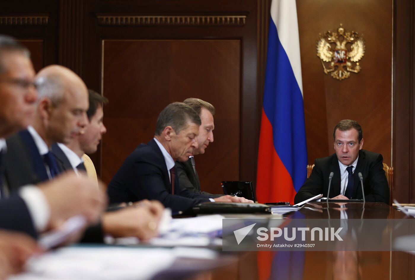 Prime Minister Dmitry Medvedev conducts meeting of presidential council on strategic development and priority projects
