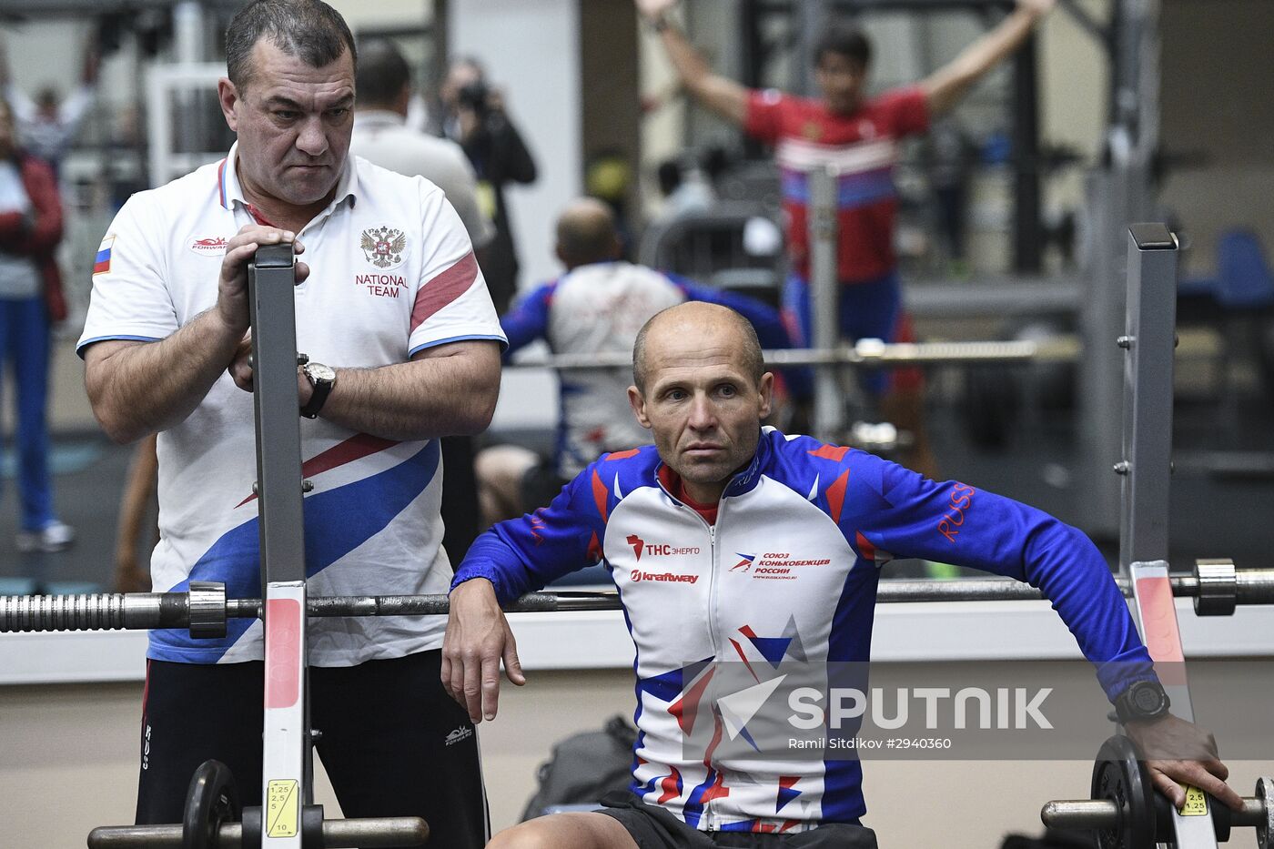 Training session by Russian speed skating team