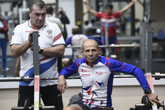 Training session by Russian speed skating team