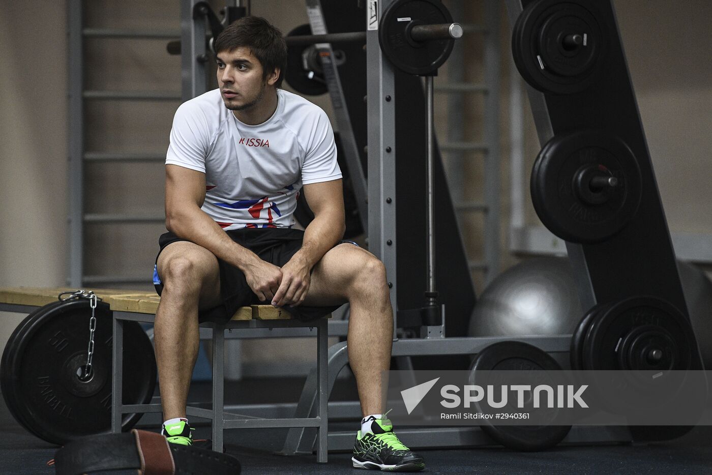 Training session by Russian speed skating team