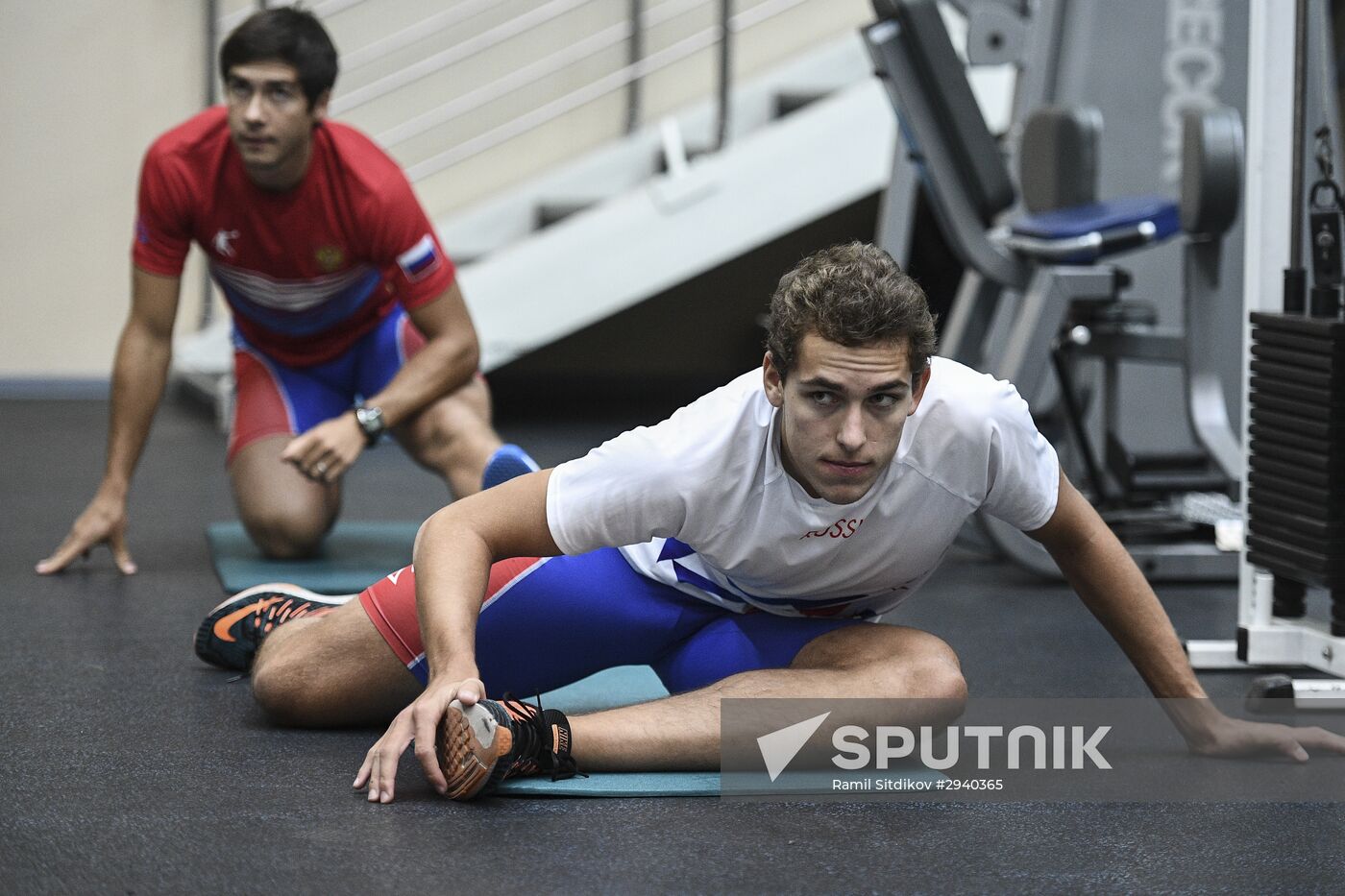 Training session by Russian speed skating team