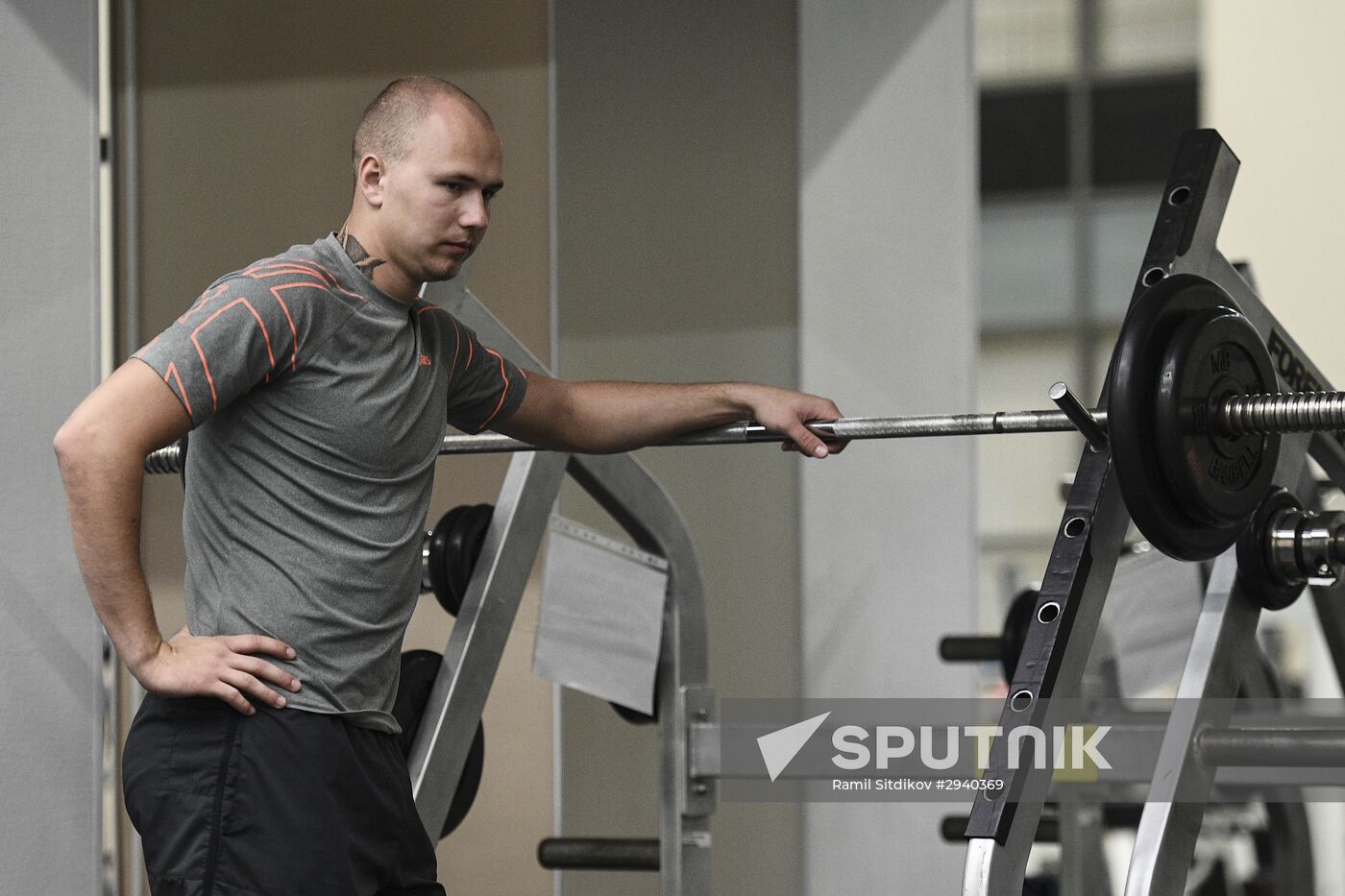 Training session by Russian speed skating team