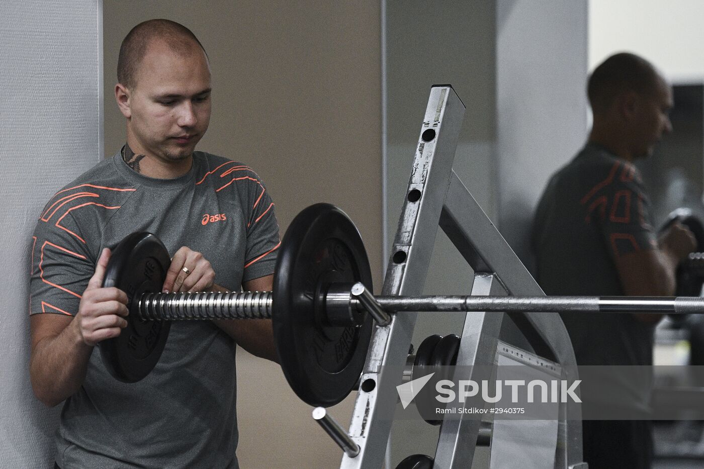 Training session by Russian speed skating team