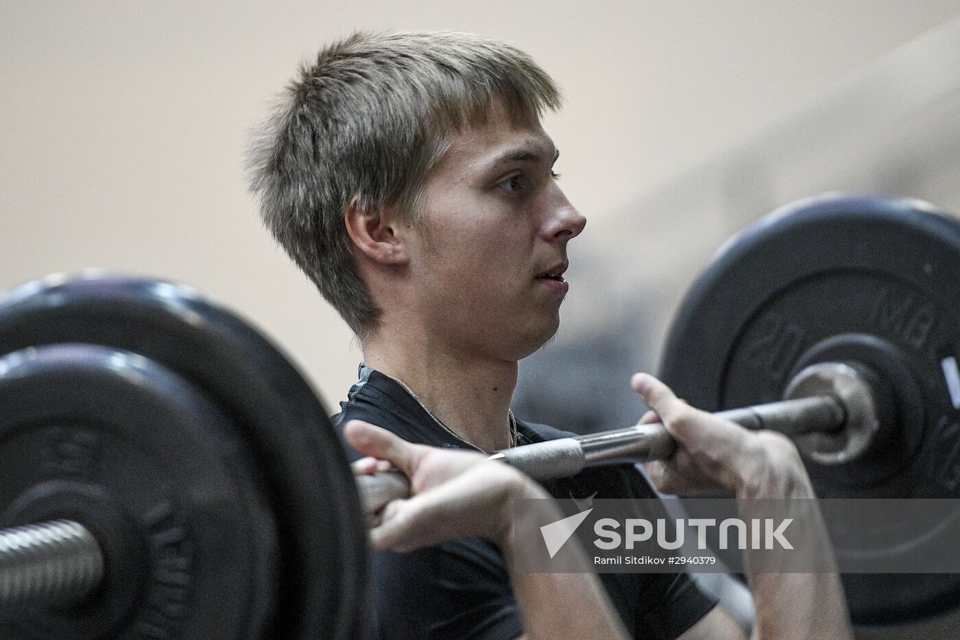 Training session by Russian speed skating team