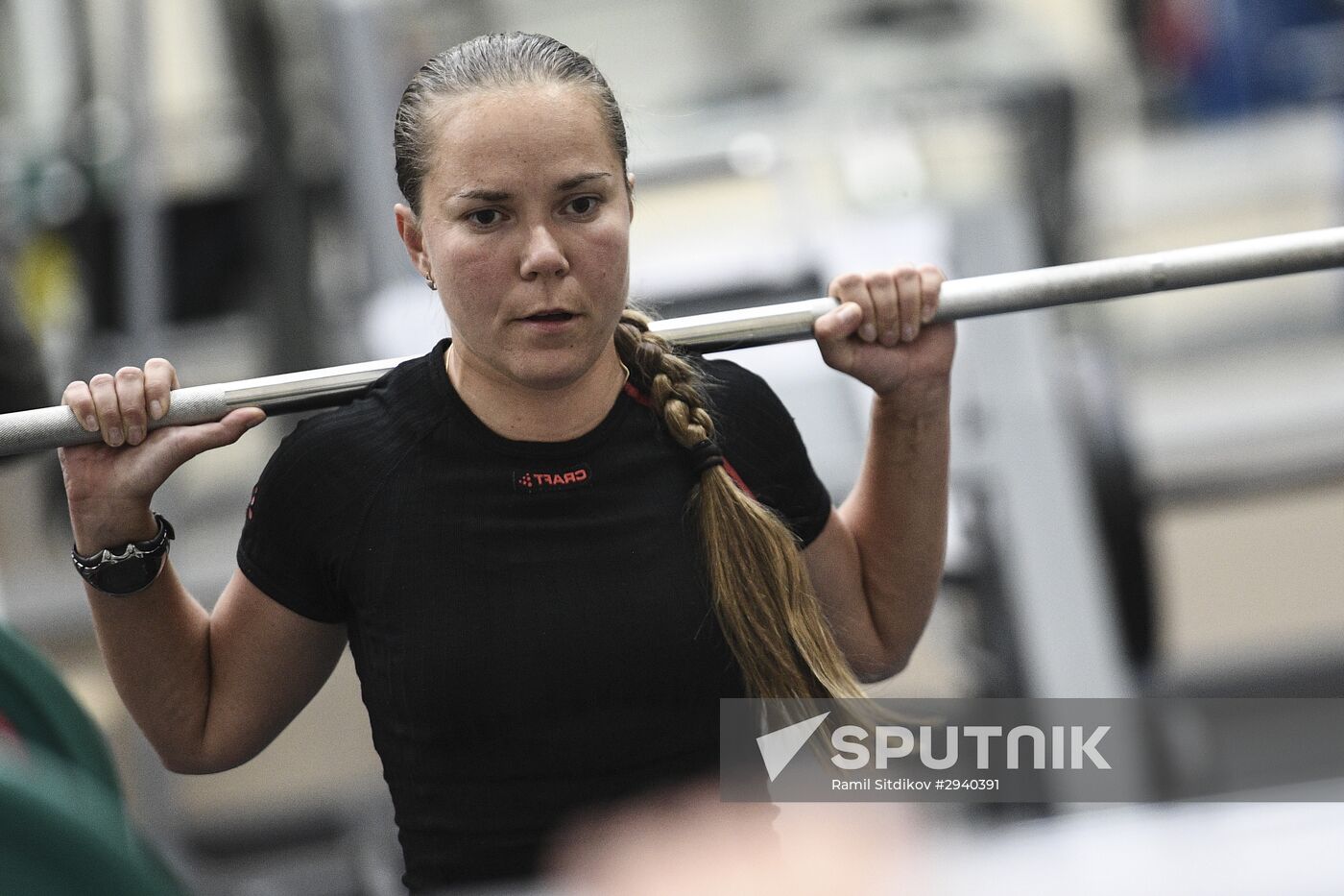 Training session by Russian speed skating team