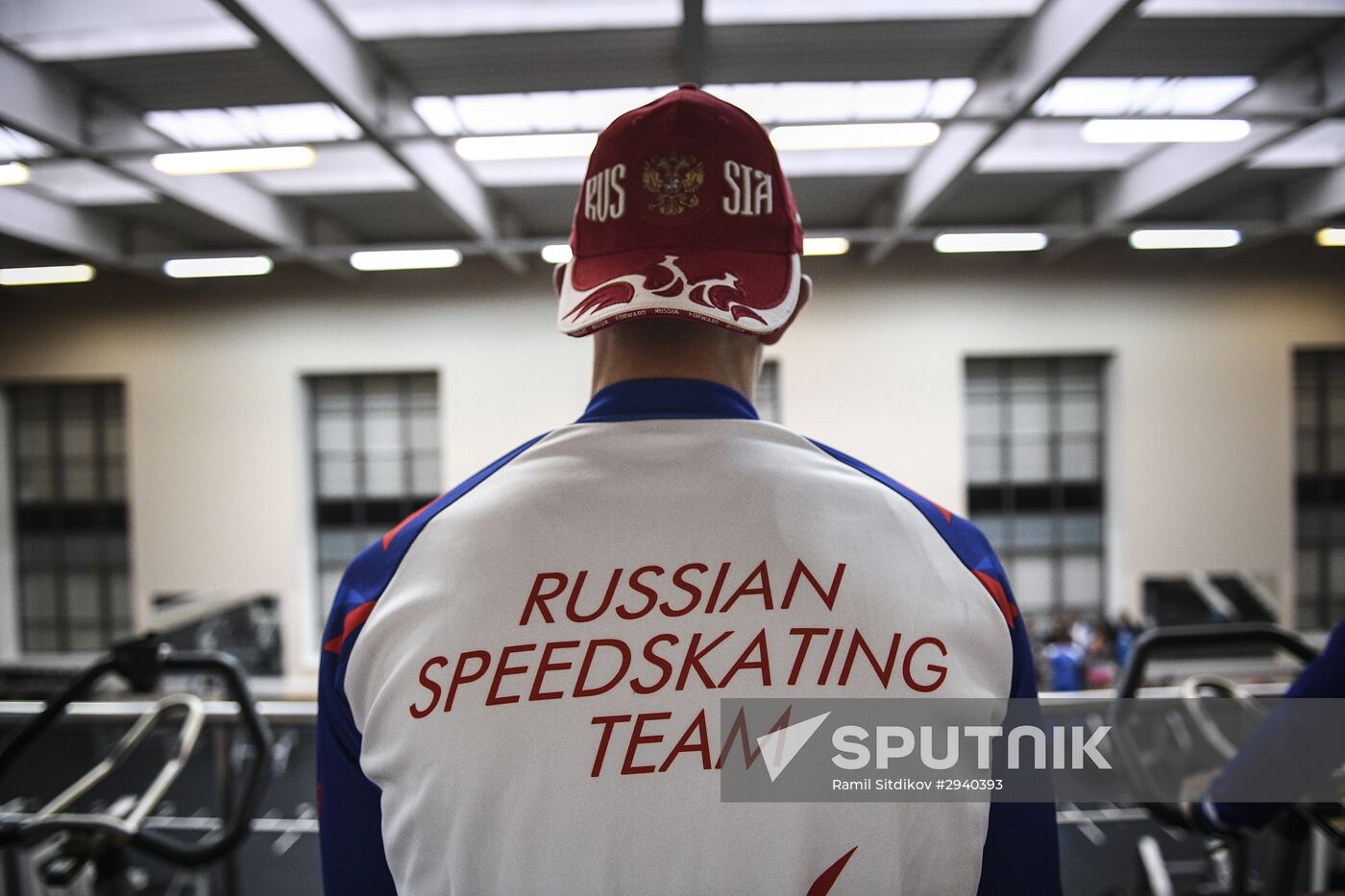 Training session by Russian speed skating team