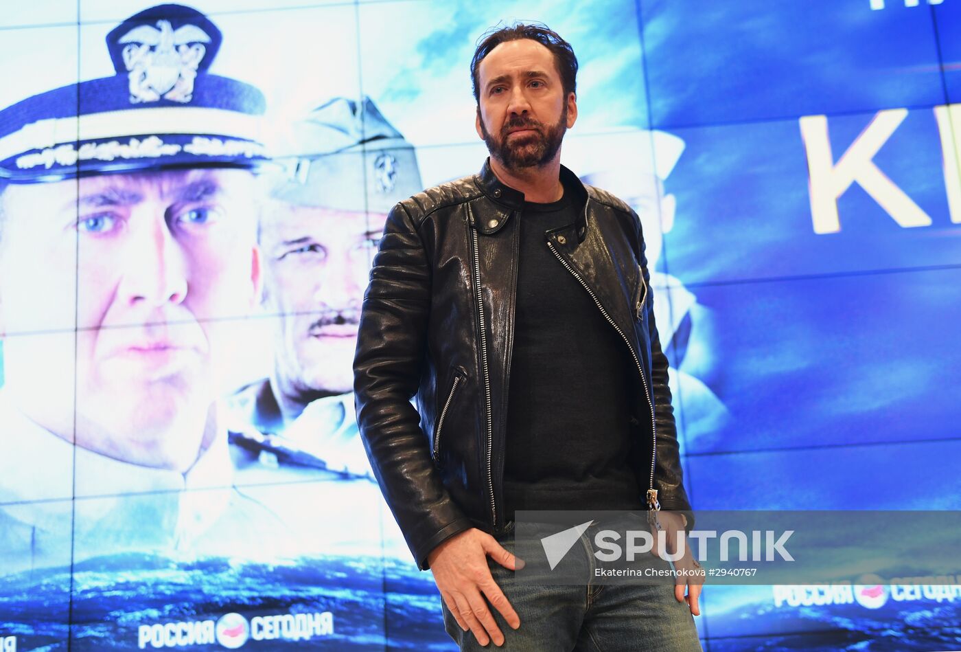 News conference with crew and cast of the movie "USS Indianapolis: Men of Courage"
