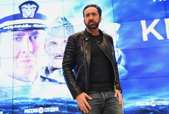 News conference with crew and cast of the movie "USS Indianapolis: Men of Courage"