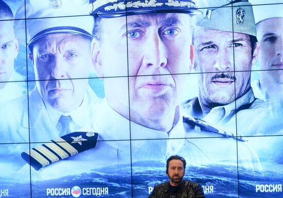 News conference with crew and cast of the movie "USS Indianapolis: Men of Courage"