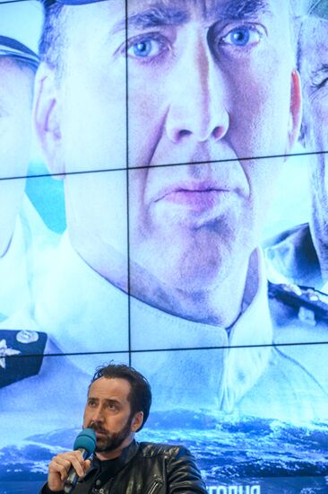 News conference with crew and cast of the movie "USS Indianapolis: Men of Courage"