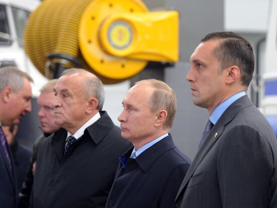 Russian President Vladimir Putin's working trip to Izhevsk