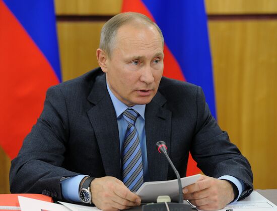 Russian President Vladimir Putin's working trip to Izhevsk