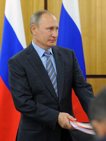 Russian President Vladimir Putin's working trip to Izhevsk