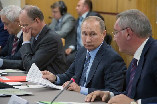 Russian President Vladimir Putin makes working trip to Izhevsk