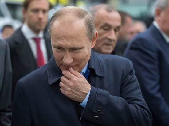 Russian President Vladimir Putin makes working trip to Izhevsk