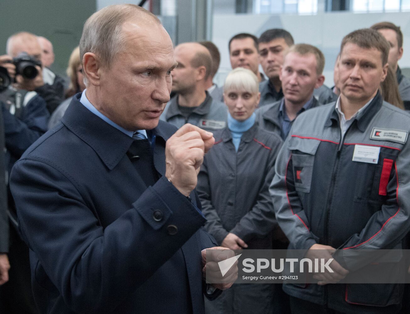 Russian President Vladimir Putin makes working trip to Izhevsk