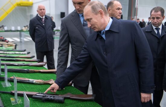 Russian President Vladimir Putin makes working trip to Izhevsk