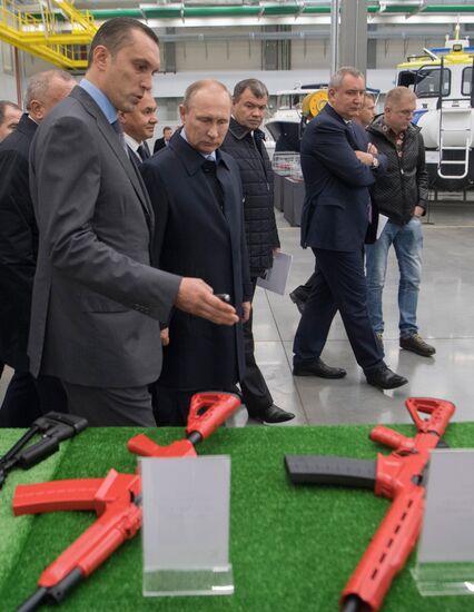 Russian President Vladimir Putin makes working trip to Izhevsk