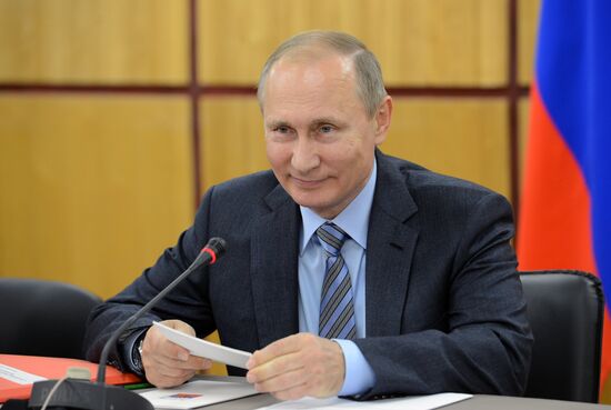 Russian President Vladimir Putin's working trip to Izhevsk