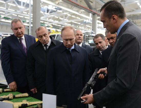 Russian President Vladimir Putin's working trip to Izhevsk