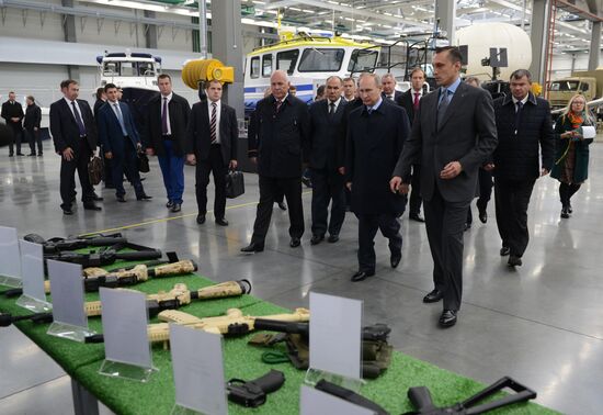 Russian President Vladimir Putin's working trip to Izhevsk