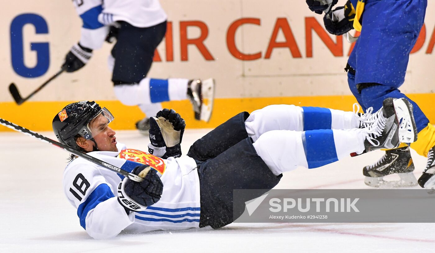 2016 World Cup of Hockey. Sweden vs. Finland