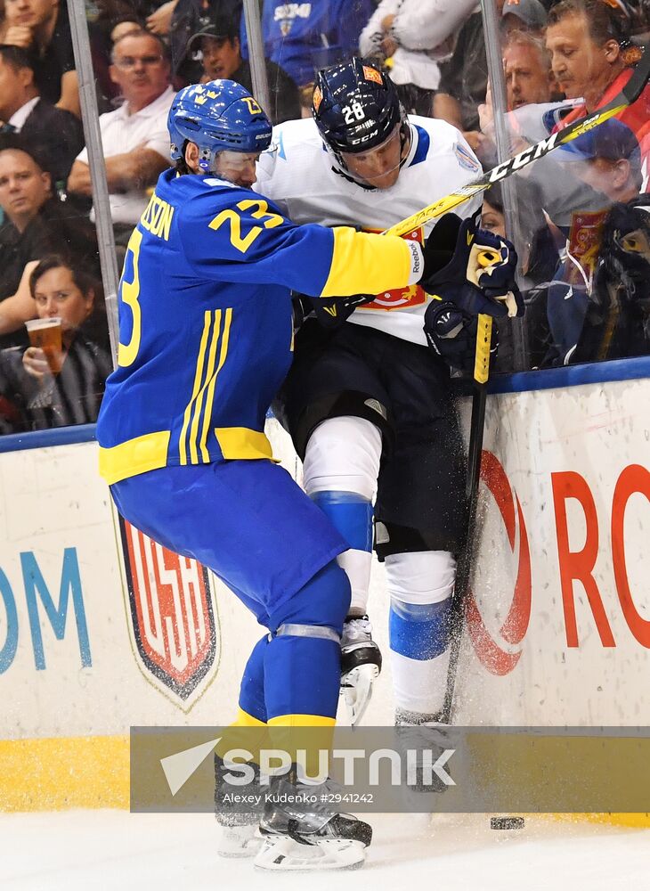 2016 World Cup of Hockey. Sweden vs. Finland