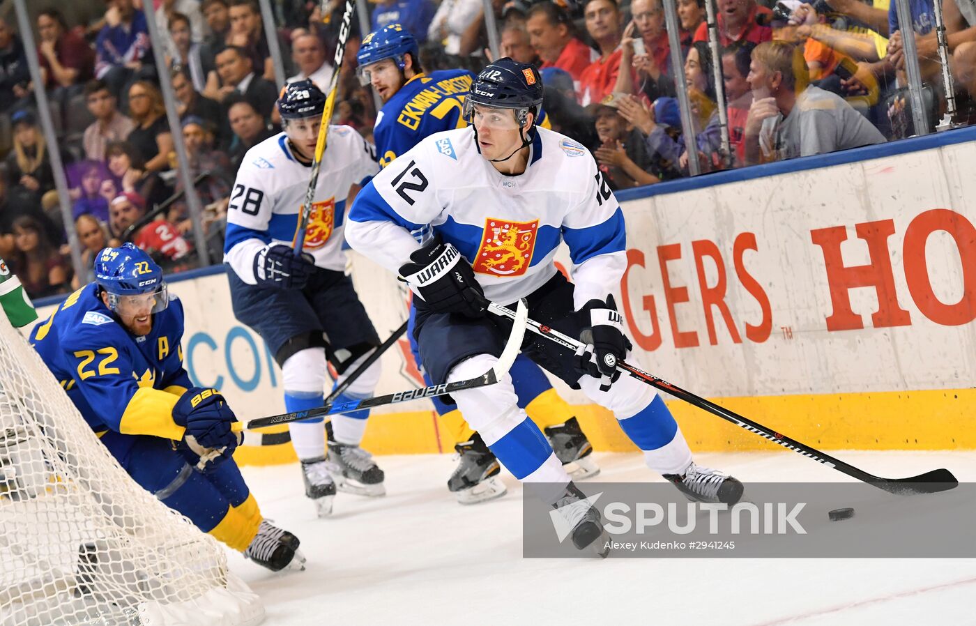 2016 World Cup of Hockey. Sweden vs. Finland