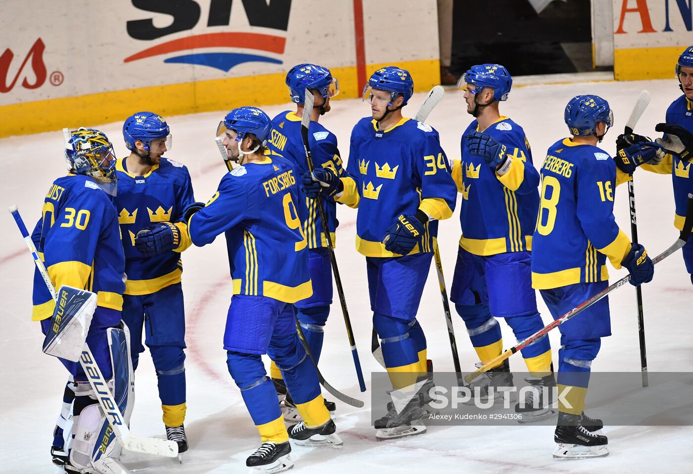 World Cup of Hockey. Sweden vs. Finland