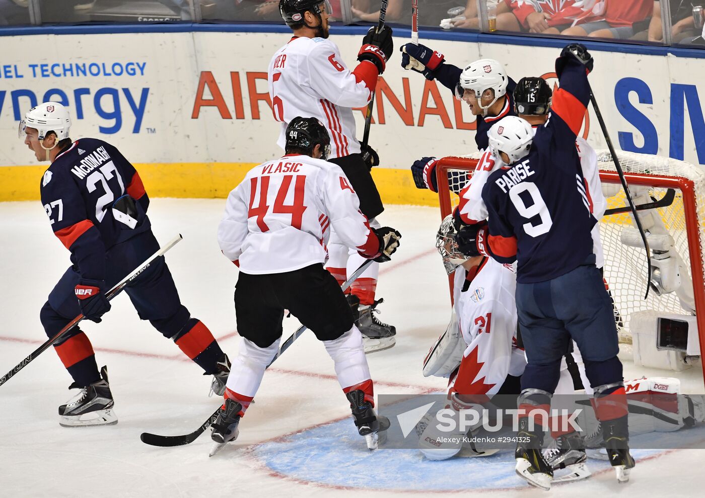 2016 World Cup of Hockey. USA vs. Canada