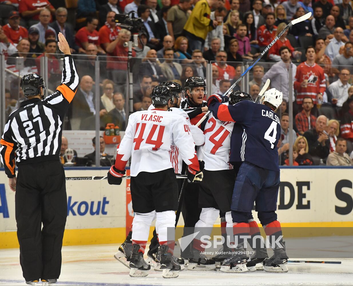 2016 World Cup of Hockey. USA vs. Canada