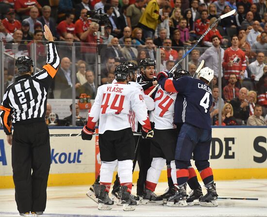 2016 World Cup of Hockey. USA vs. Canada