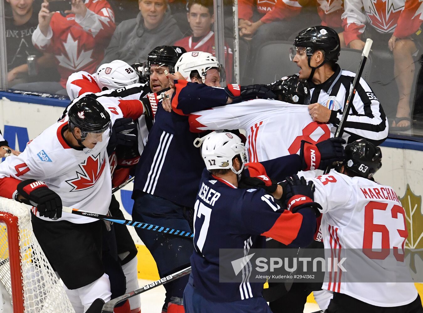 2016 World Cup of Hockey. USA vs. Canada