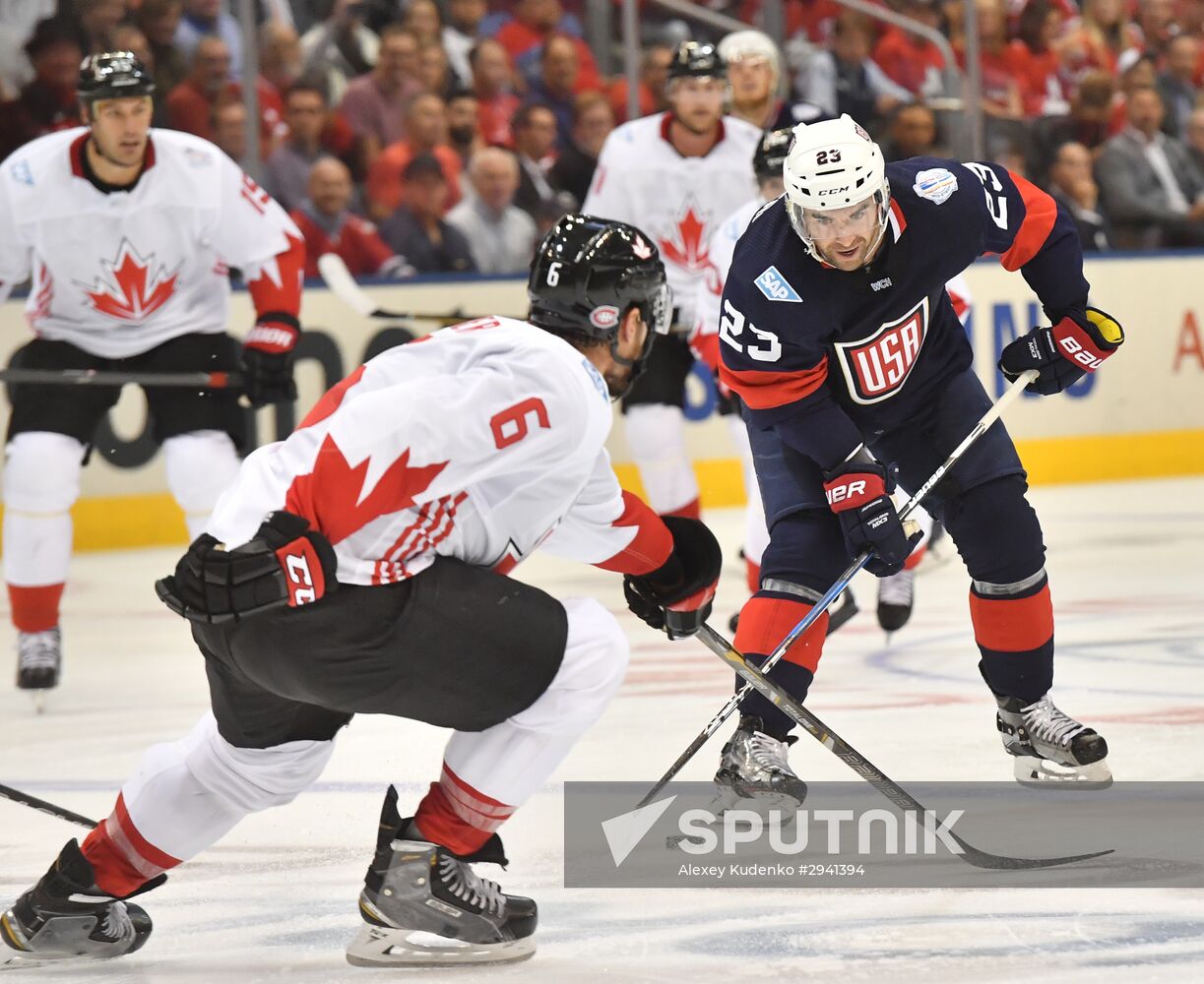 2016 World Cup of Hockey. USA vs. Canada