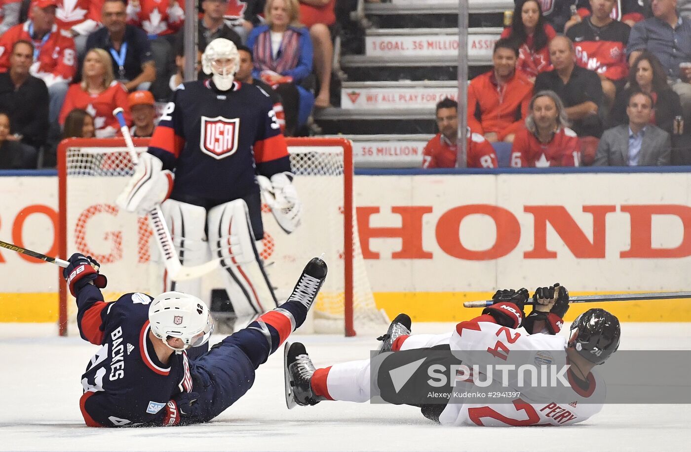 2016 World Cup of Hockey. USA vs. Canada