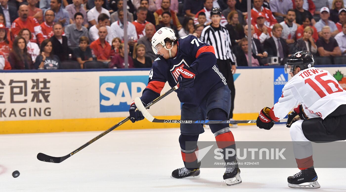 2016 World Cup of Hockey. USA vs. Canada