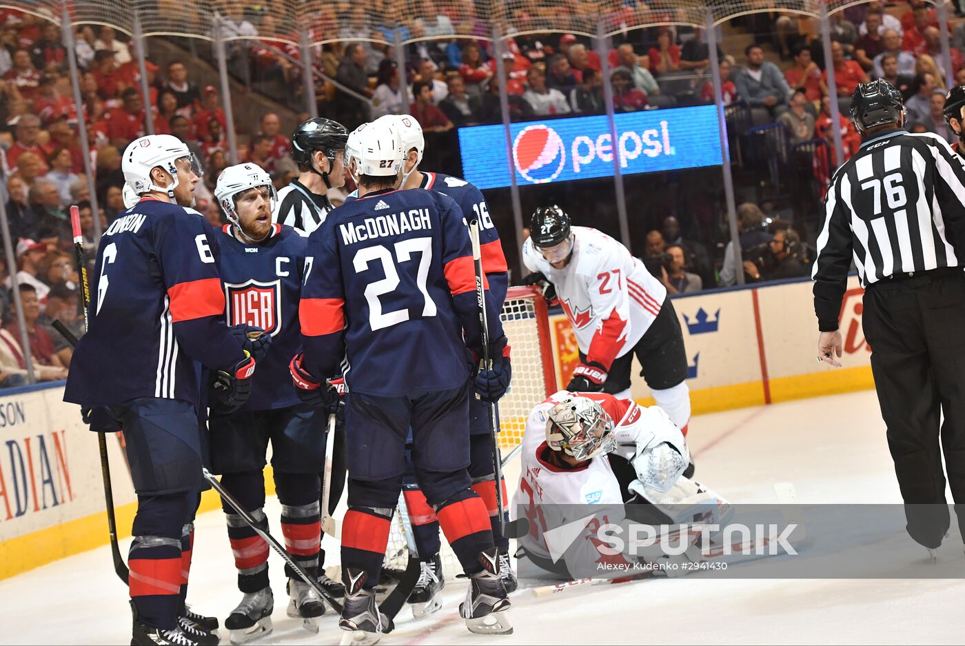 2016 World Cup of Hockey. USA vs. Canada