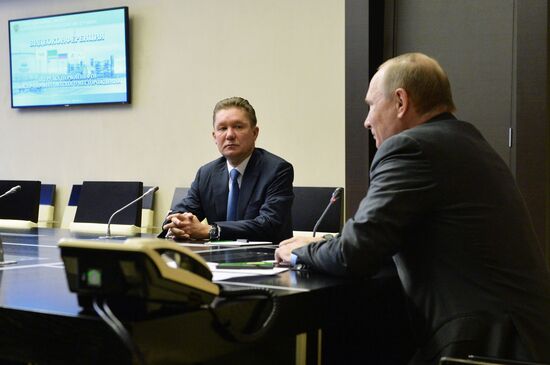 President Vladimir Putin participates in launch of Vostochno-Messoyakhskoye oil field into production run