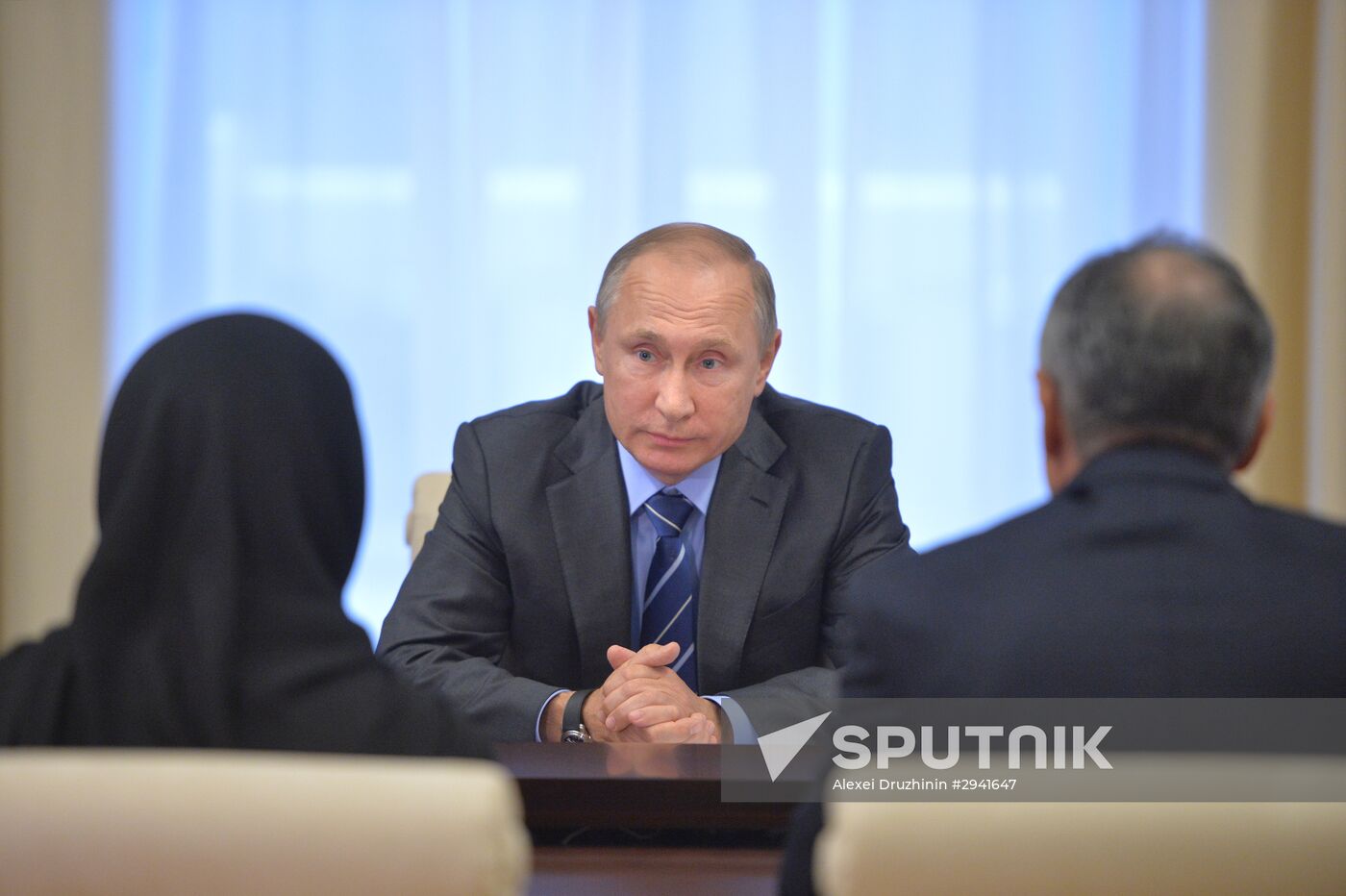President Vladimir Putin meets with parents of dead Dagestan police officer